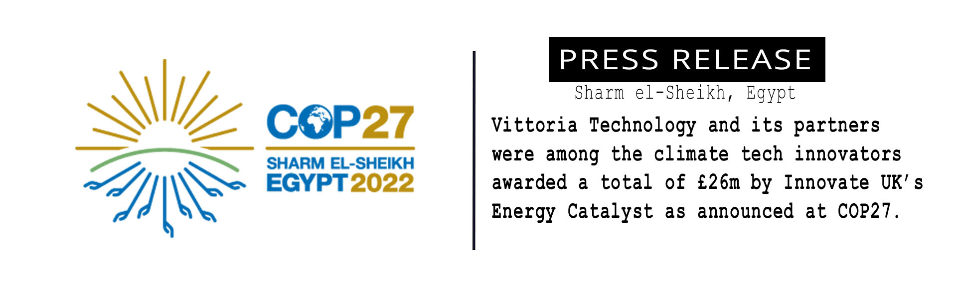 Energy Catalyst Announcement at COP27